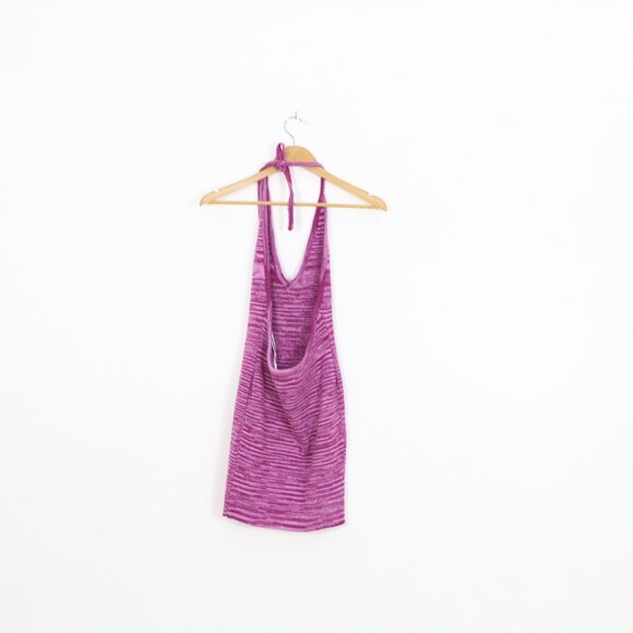 *Princess Polly Zoey Halter Knit Mini Dress Purple - Picture 7 of 7